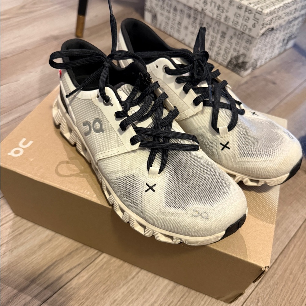 ON Cloud Black and White Sneakers